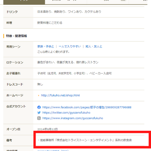 トライストーン経営の餃子屋はどこ?福包の場所と画像や評判を徹底調査!|TrendWatch