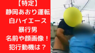【特定】静岡あおり運転白ハイエース暴行男の名前や顔画像!犯行動機は?|TrendWatch
