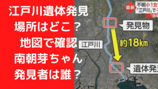 江戸川遺体発見 場所はどこ？ 地図で確認｜ 南朝芽ちゃん 発見者は誰？｜Ｔｒｅｎｄｗａｔｃｈ