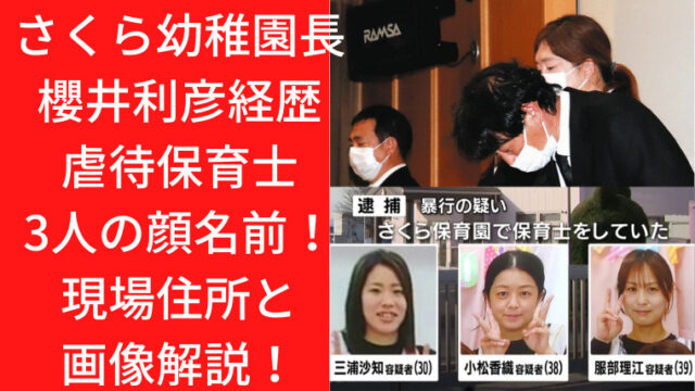 さくら幼稚園長櫻井利彦経歴と虐待保育士3人の顔名前！現場住所と画像解説！｜TrendWatch