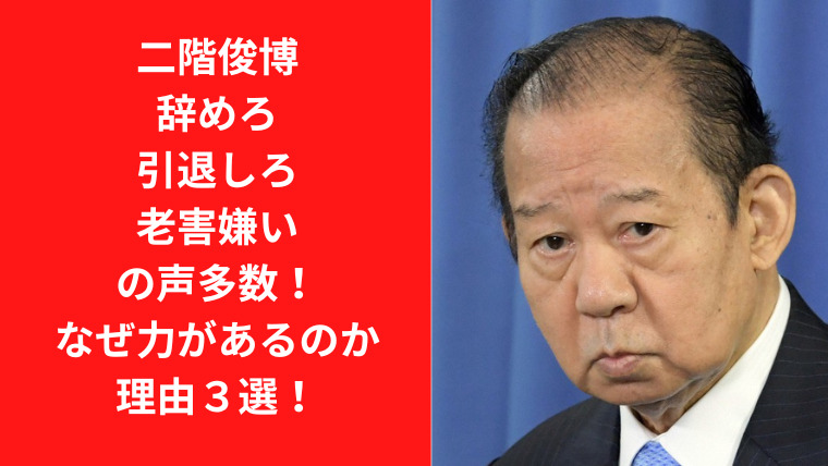 二階俊博に辞めろ引退しろ老害嫌いの声多数！なぜ力があるのか理由３選！｜TrendWatch