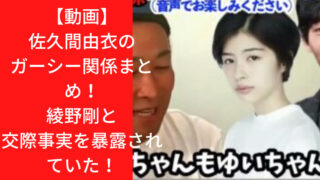 【動画】佐久間由衣のガーシー関係まとめ！綾野剛と交際事実を暴露されていた！｜TrendWatch