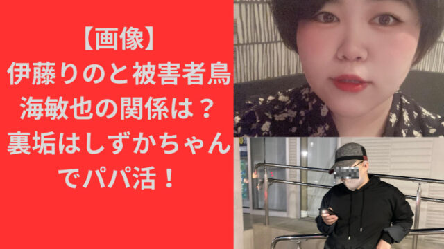 【画像】伊藤りのと被害者鳥海敏也の関係は？裏垢はしずかちゃんでパパ活！｜TrendBox